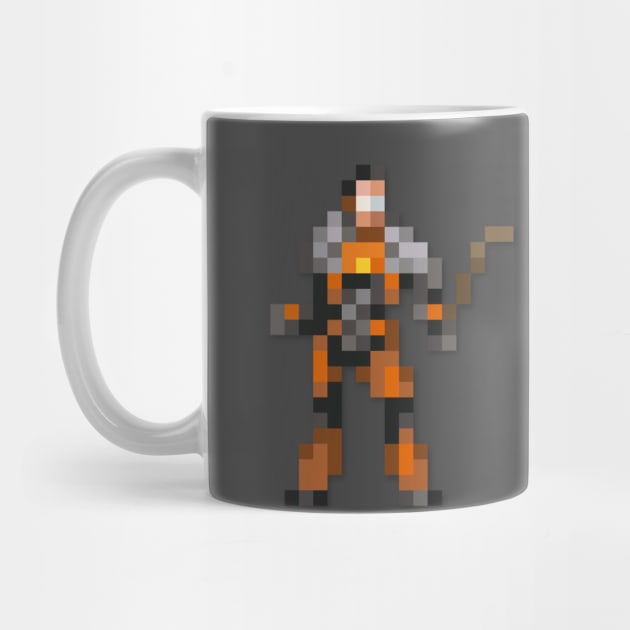 Gordon Freeman low-res pixelart by JinnPixel